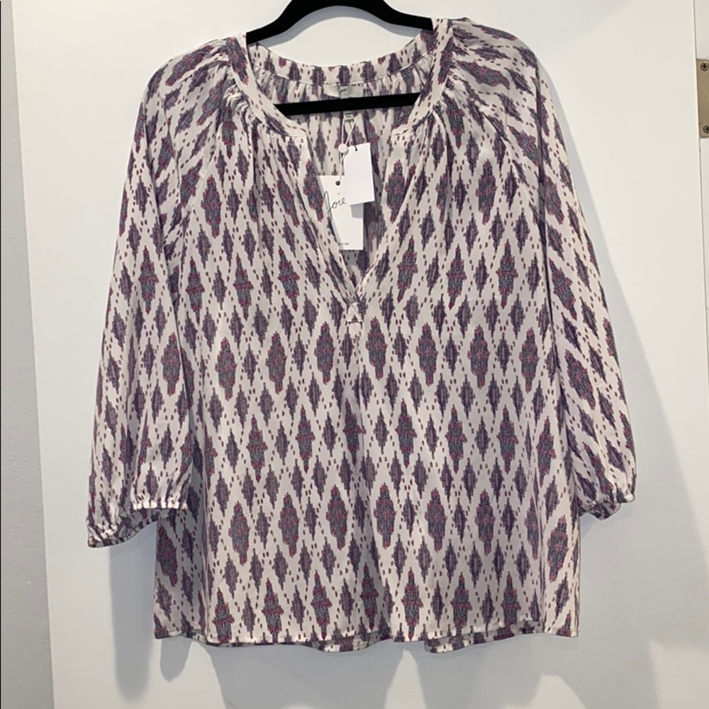 Joie silky 3/4 blouse - Picture 5 of 5